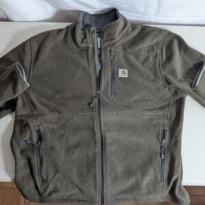 Carhartt Fleece Zip Up with Zip Up pockets Large